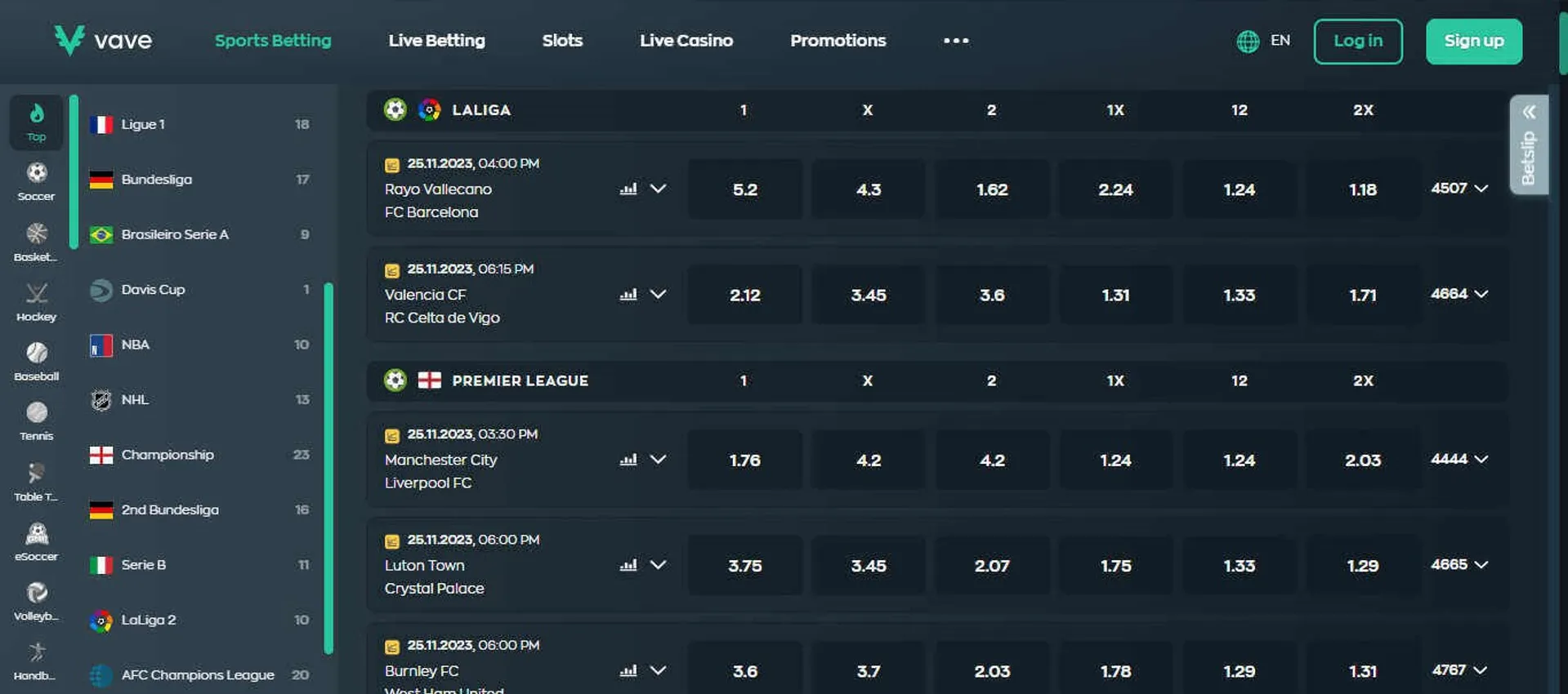 Bets esporte